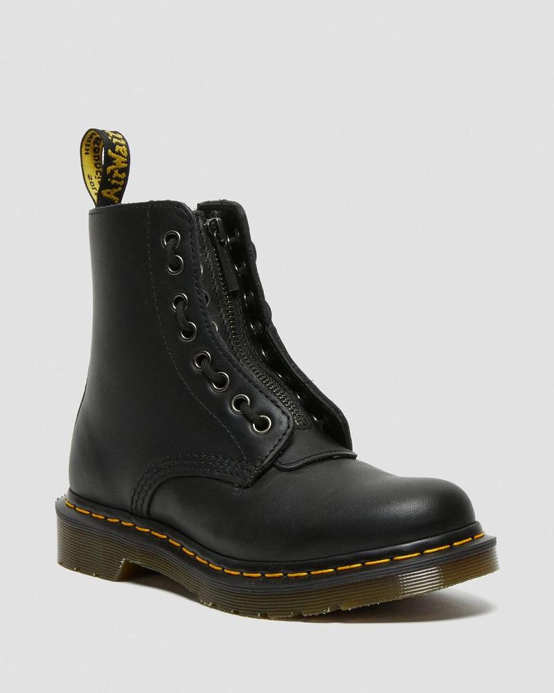 Botas de Invierno Dr Martens 1460 Pascal Nappa Mujer Negros | MX 498OKI